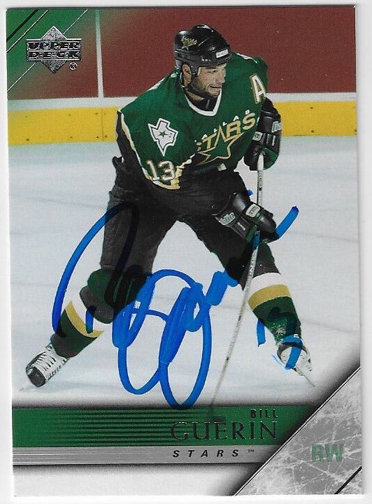 Bill Guerin Signed 2005-06 Upper Deck Hockey Card - Dallas Stars
