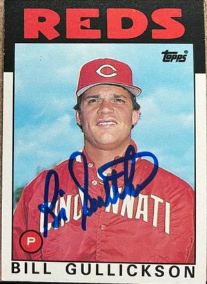 Bill Gullickson Signed 1986 Topps Traded Baseball Card - Cincinnati Reds - PastPros