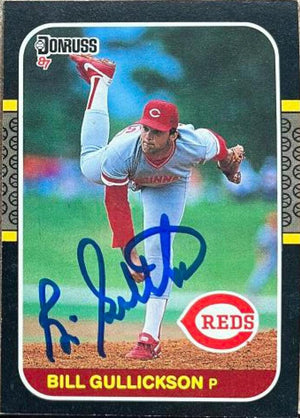 Bill Gullickson Signed 1987 Donruss Baseball Card - Cincinnati Reds - PastPros