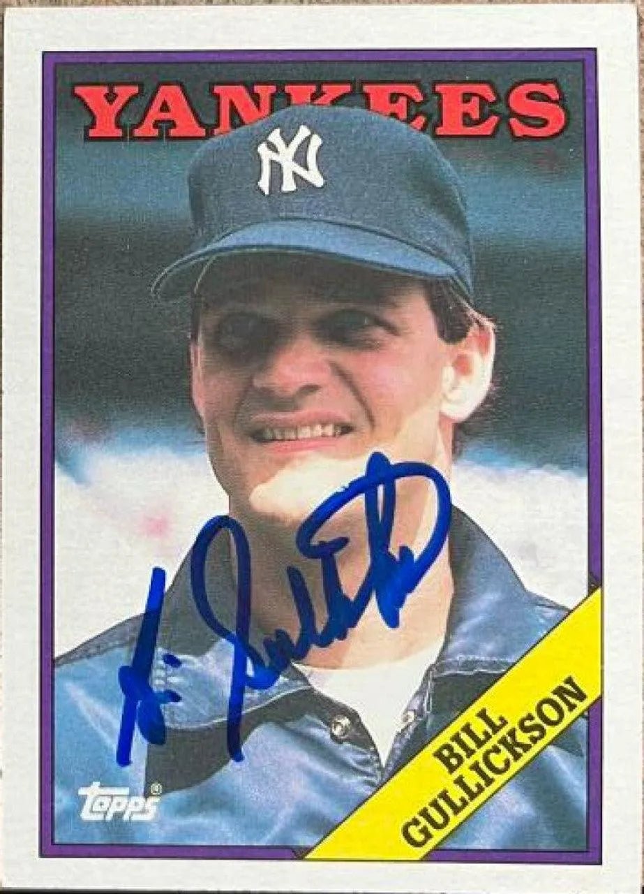 Bill Gullickson Signed 1988 Topps Baseball Card - New York Yankees