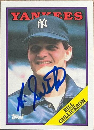 Bill Gullickson Signed 1988 Topps Baseball Card - New York Yankees