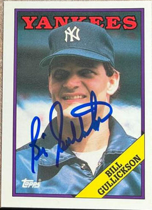 Bill Gullickson Signed 1988 Topps Tiffany Baseball Card - New York Yankees - PastPros