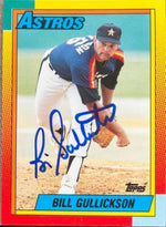 Bill Gullickson Signed 1990 Topps Traded Baseball Card - Houston Astros