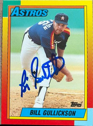 Bill Gullickson Signed 1990 Topps Traded Tiffany Baseball Card - Houston Astros - PastPros