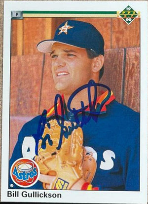 Bill Gullickson Signed 1990 Upper Deck Baseball Card - Houston Astros - PastPros