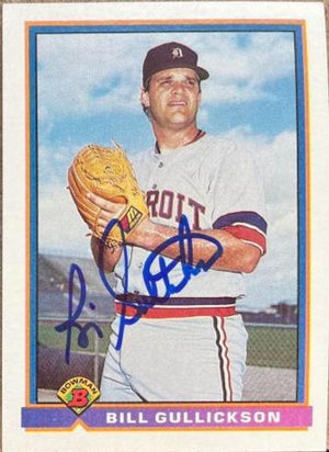 Bill Gullickson Signed 1991 Bowman Baseball Card - Detroit Tigers - PastPros