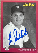 Bill Gullickson Signed 1991 Studio Baseball Card - Detroit Tigers