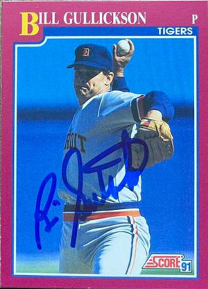 Bill Gullickson Signed 1992 Score Rookie & Traded Baseball Card - Detroit Tigers - PastPros
