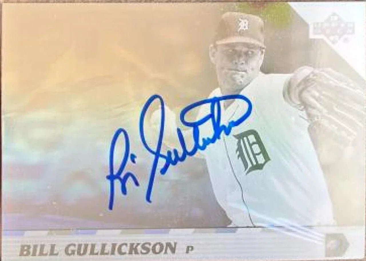 Bill Gullickson Signed 1992 Upper Deck Team MVP Baseball Card - Detroit Tigers