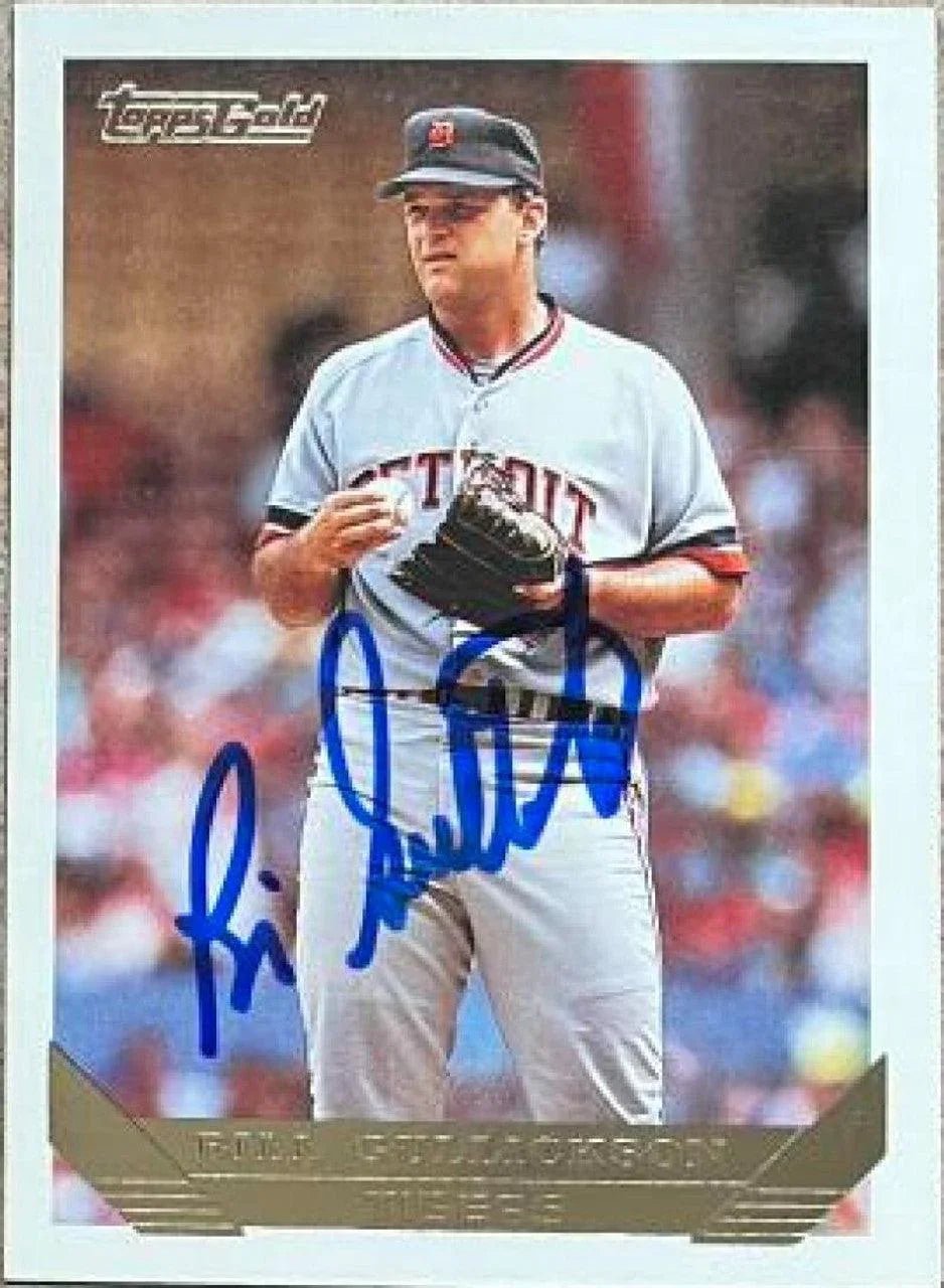 Bill Gullickson Signed 1993 Topps Gold Baseball Card - Detroit Tigers