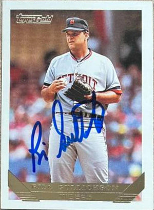 Bill Gullickson Signed 1993 Topps Gold Baseball Card - Detroit Tigers