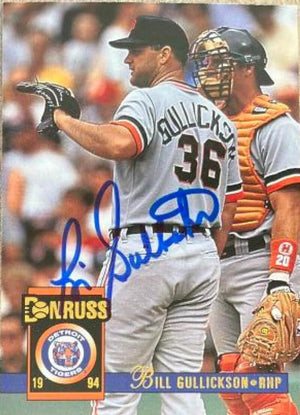 Bill Gullickson Signed 1994 Donruss Baseball Card - Detroit Tigers