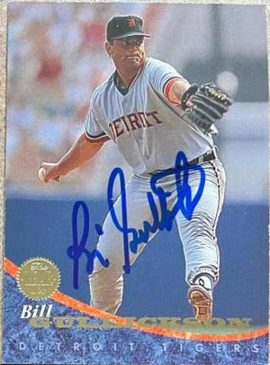 Bill Gullickson Signed 1994 Leaf Baseball Card - Detroit Tigers