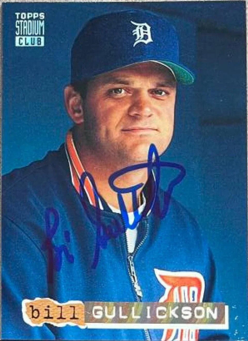 Bill Gullickson Signed 1994 Stadium Club Golden Rainbow Baseball Card - Detroit Tigers