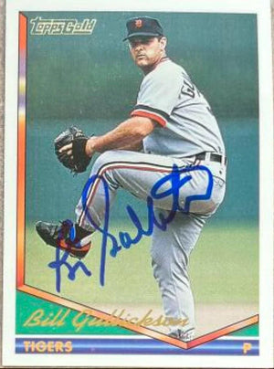 Bill Gullickson Signed 1994 Topps Gold Baseball Card - Detroit Tigers