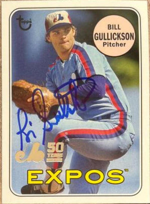 Bill Gullickson Signed 2019 Topps Archives 50th Anniversary Baseball Card - Montreal Expos - PastPros