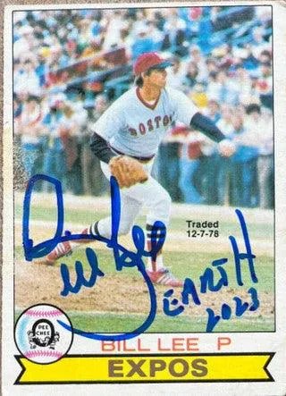 Bill Lee Signed 1979 O-Pee-Chee Baseball Card - Montreal Expos
