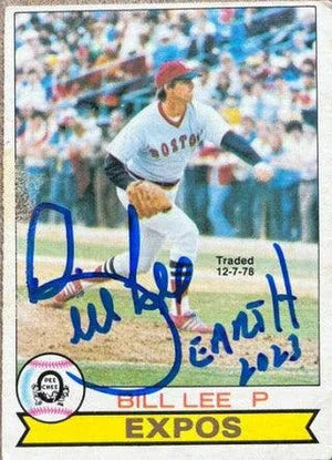 Bill Lee Signed 1979 O-Pee-Chee Baseball Card - Montreal Expos