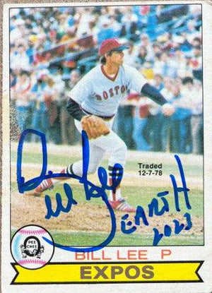 Bill Lee Signed 1979 O-Pee-Chee Baseball Card - Montreal Expos - PastPros