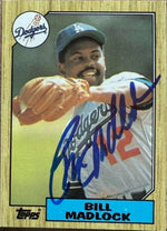 Bill Madlock Signed 1987 Topps Baseball Card - Los Angeles Dodgers