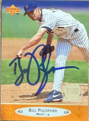 Bill Pulsipher Signed 1996 Upper Deck Baseball Card - New York Mets