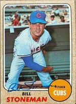 Bill Stoneman Signed 1968 Topps Baseball Card - Chicago Cubs