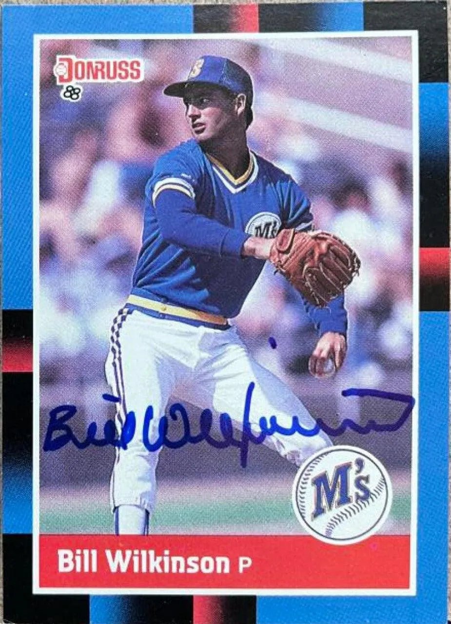 Bill Wilkinson Signed 1988 Donruss Baseball Card - Seattle Mariners