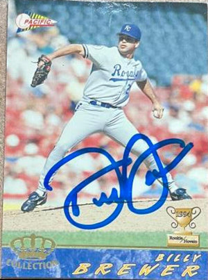 Billy Brewer Signed 1994 Pacific Baseball Card - Kansas City Royals - PastPros
