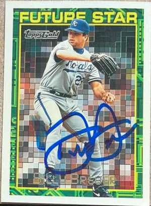 Billy Brewer Signed 1994 Topps Gold Baseball Card - Kansas City Royals - PastPros