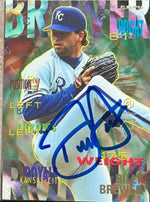 Billy Brewer Signed 1995 Fleer Baseball Card - Kansas City Royals