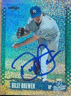 Billy Brewer Signed 1995 Score Platinum Team Sets Baseball Card - Kansas City Royals - PastPros