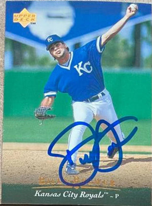 Billy Brewer Signed 1995 Upper Deck Baseball Card - Kansas City Royals