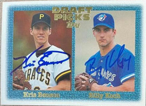Billy Koch & Kris Benson Dual Signed 1997 Topps Baseball Card - Toronto Blue Jays / Pittsburgh Pirates