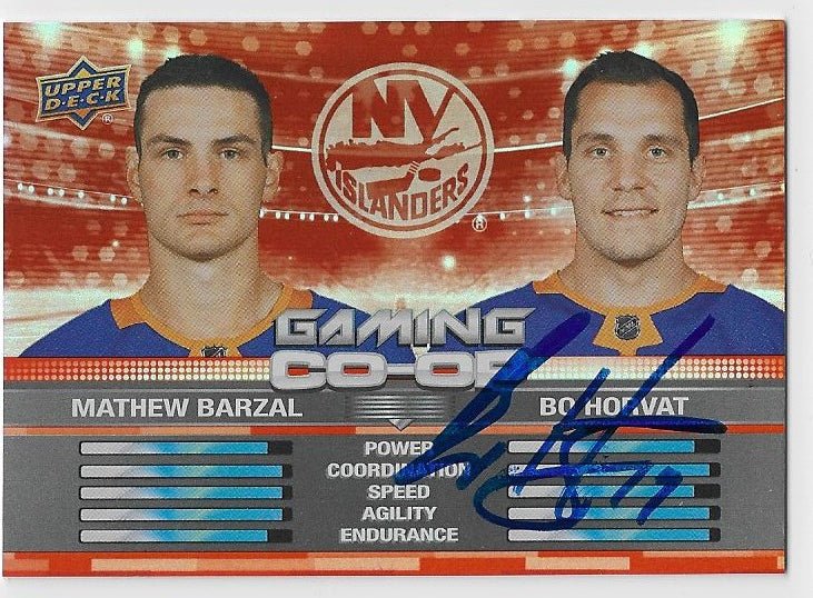 Bo Horvat Signed 2024-25 Upper Deck Gaming Co-Op Hockey Card - New York Islanders