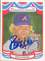 Bob Horner Signed 1984 Donruss Diamond Kings Baseball Card - Atlanta Braves