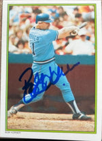 Bob Horner Signed 1986 Topps All-Star Glossy Baseball Card - Atlanta Braves