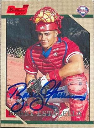 Bobby Estalella Signed 1996 Bowman Baseball Card - Philadelphia Phillies - PastPros