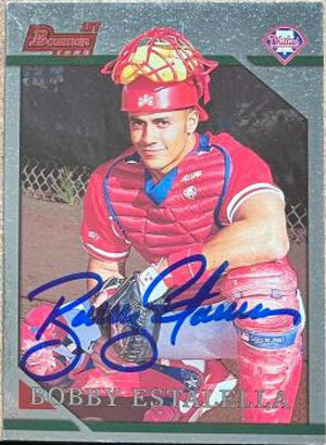 Bobby Estalella Signed 1996 Bowman Foil Baseball Card - Philadelphia Phillies - PastPros