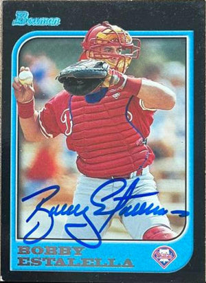 Bobby Estalella Signed 1997 Bowman Baseball Card - Philadelphia Phillies - PastPros