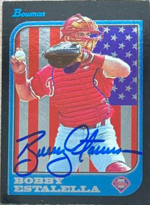 Bobby Estalella Signed 1997 Bowman International Baseball Card - Philadelphia Phillies