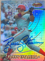 Bobby Estalella Signed 1997 Bowman's Best Refractors Baseball Card - Philadelphia Phillies