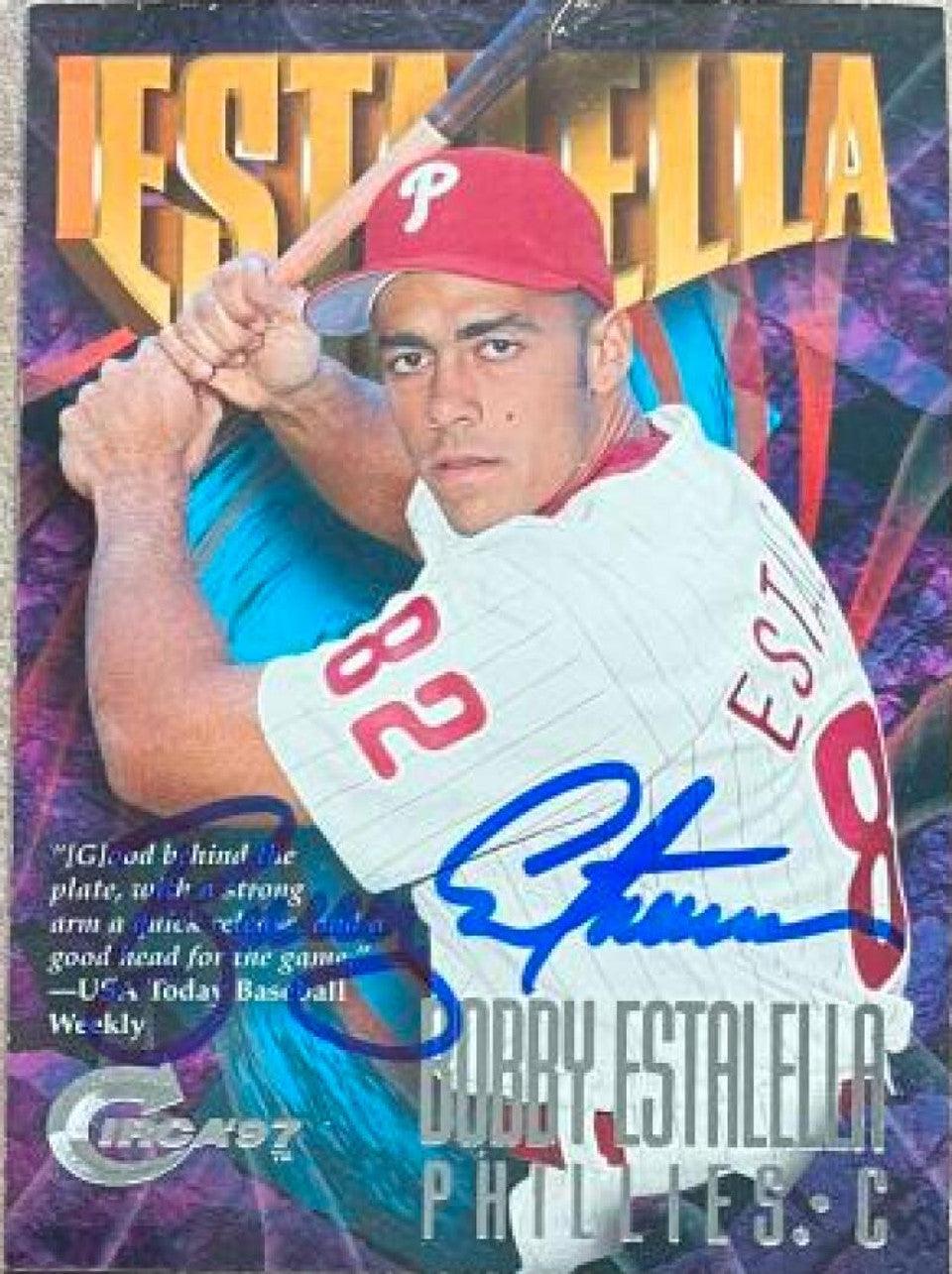 Bobby Estalella Signed 1997 Circa Baseball Card - Philadelphia Phillies - PastPros