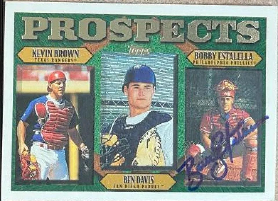 Bobby Estalella Signed 1997 Topps Baseball Card - Philadelphia Phillies