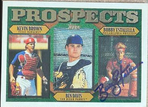 Bobby Estalella Signed 1997 Topps Baseball Card - Philadelphia Phillies - PastPros