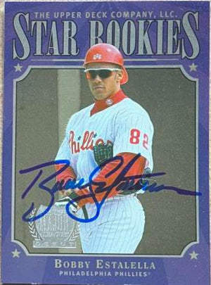 Bobby Estalella Signed 1997 Upper Deck Baseball Card - Philadelphia Phillies - PastPros