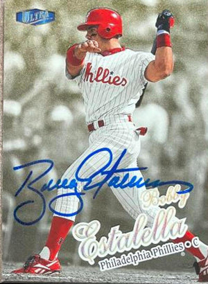 Bobby Estalella Signed 1998 Fleer Ultra Gold Medallion Baseball Card - Philadelphia Phillies - PastPros
