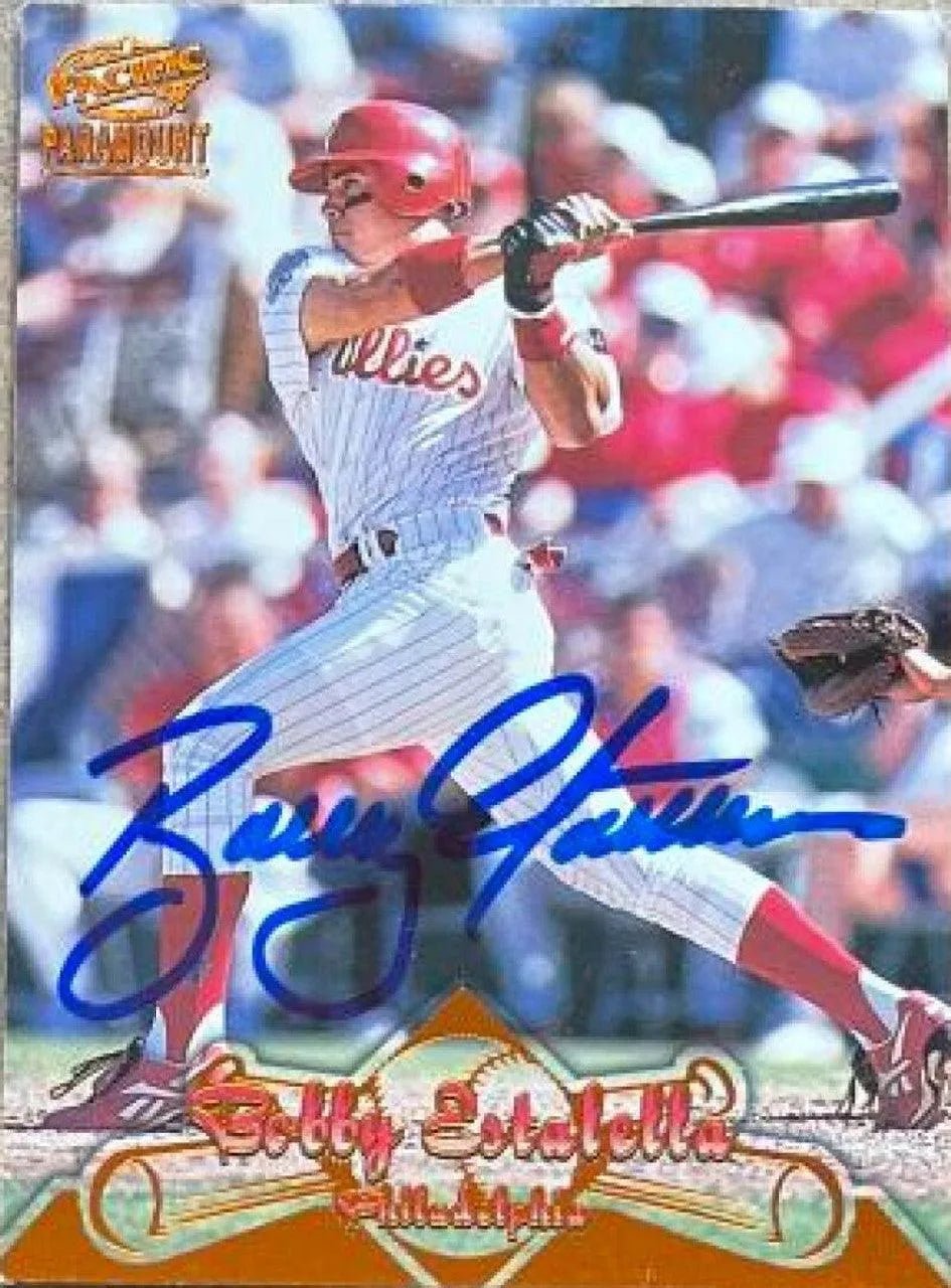 Bobby Estalella Signed 1998 Pacific Paramount Baseball Card - Philadelphia Phillies