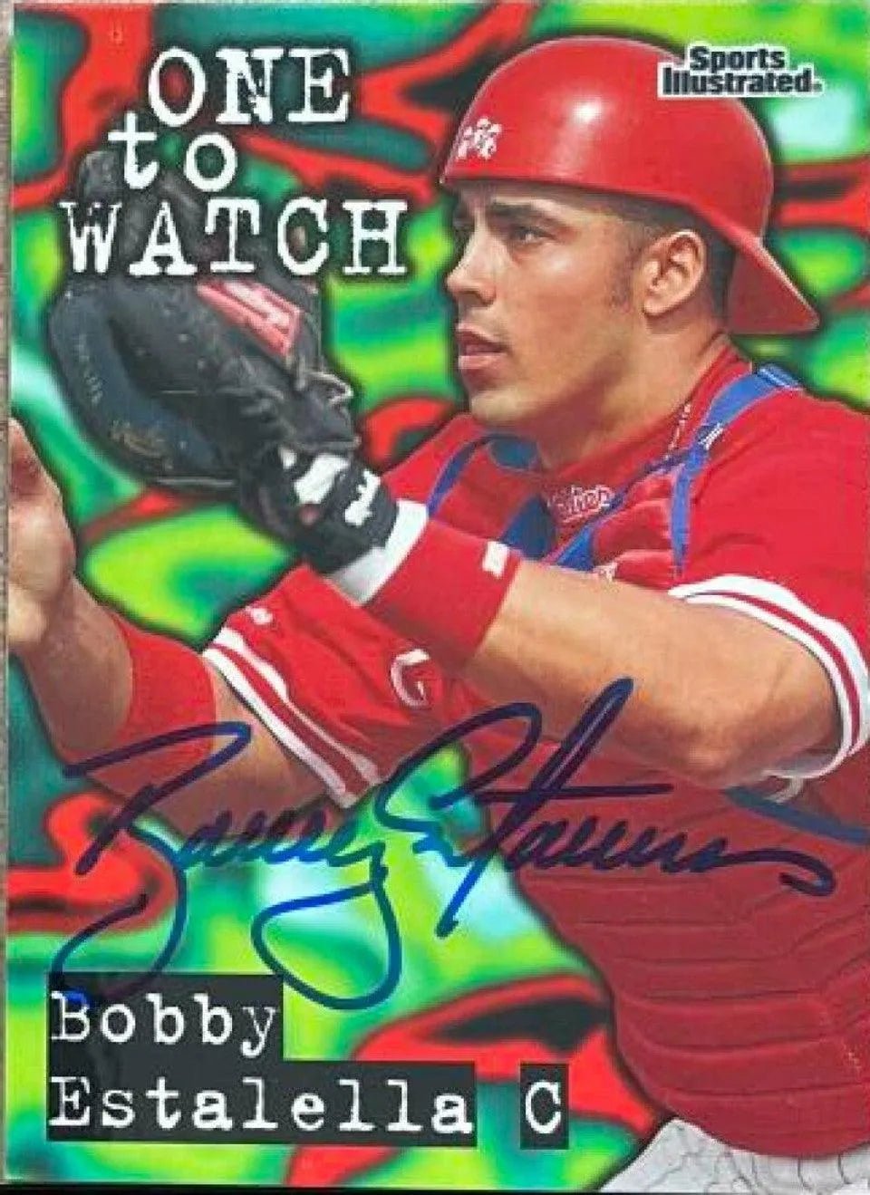 Bobby Estalella Signed 1998 Sports Illustrated Baseball Card - Philadelphia Phillies
