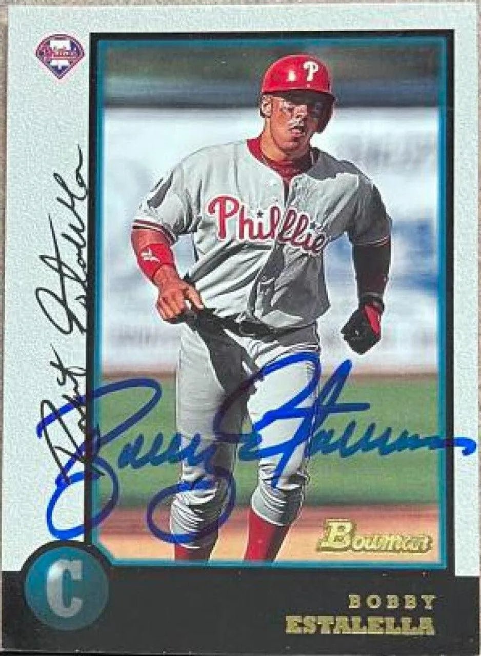 Bobby Estalella Signed 1998 Stadium Club Bowman Prospect Previews Baseball Card - Philadelphia Phillies