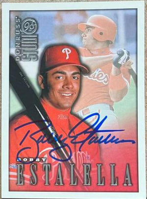 Bobby Estalella Signed 1998 Studio Baseball Card - Philadelphia Phillies - PastPros